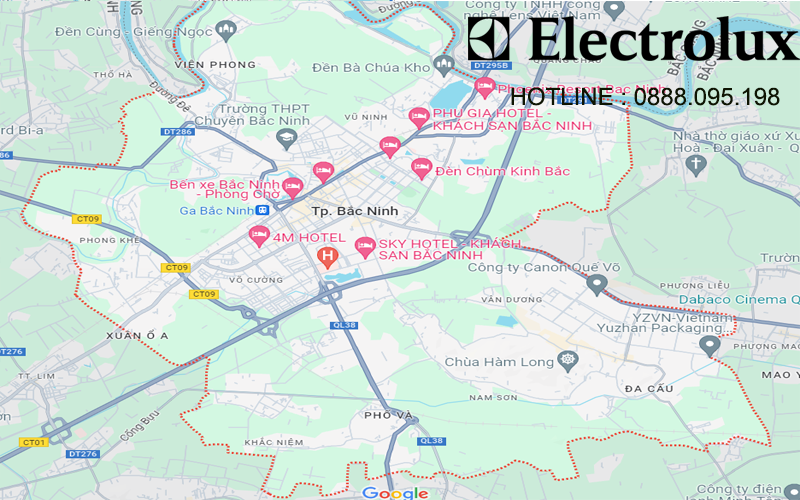 Địa chỉ bảo hành máy sấy Electrolux tại Bắc Ninh