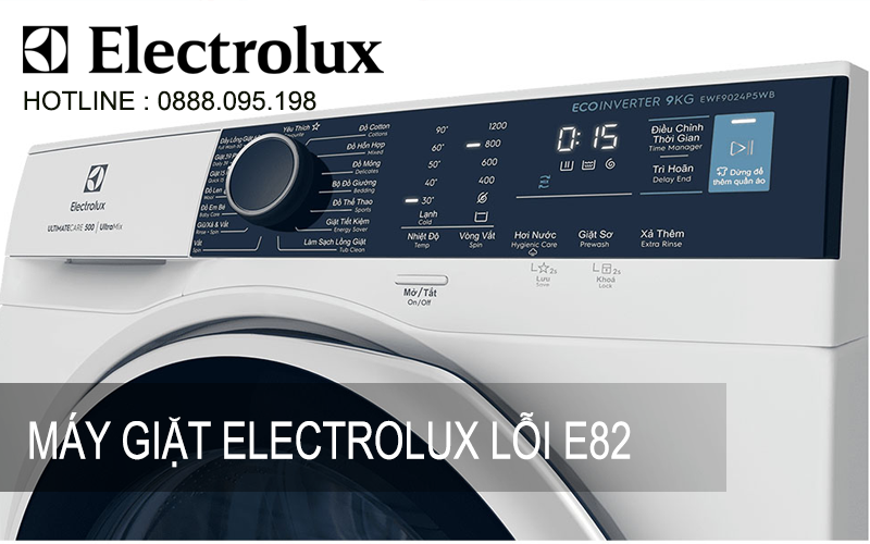 Máy giặt Electrolux lỗi E82