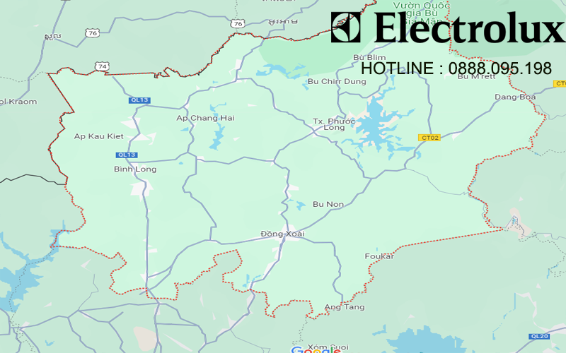 Trung tâm bảo hành Electrolux Bình Phước
